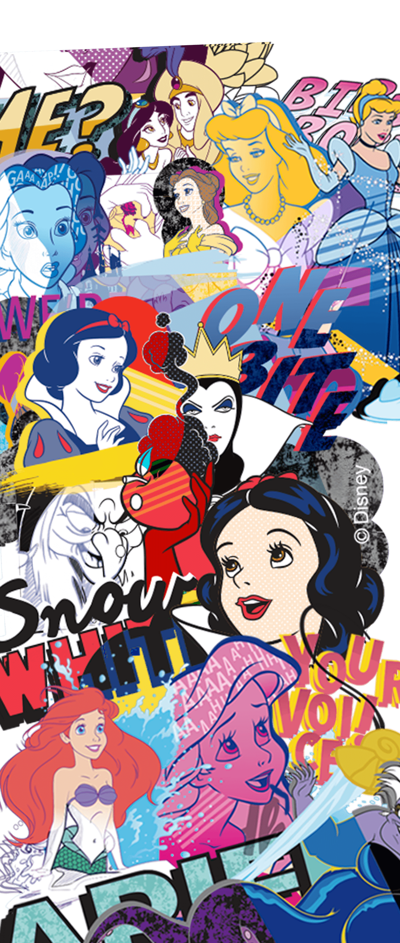 Capinha para celular iPhone 11 Disney - Princesas Pop Art - Gocase