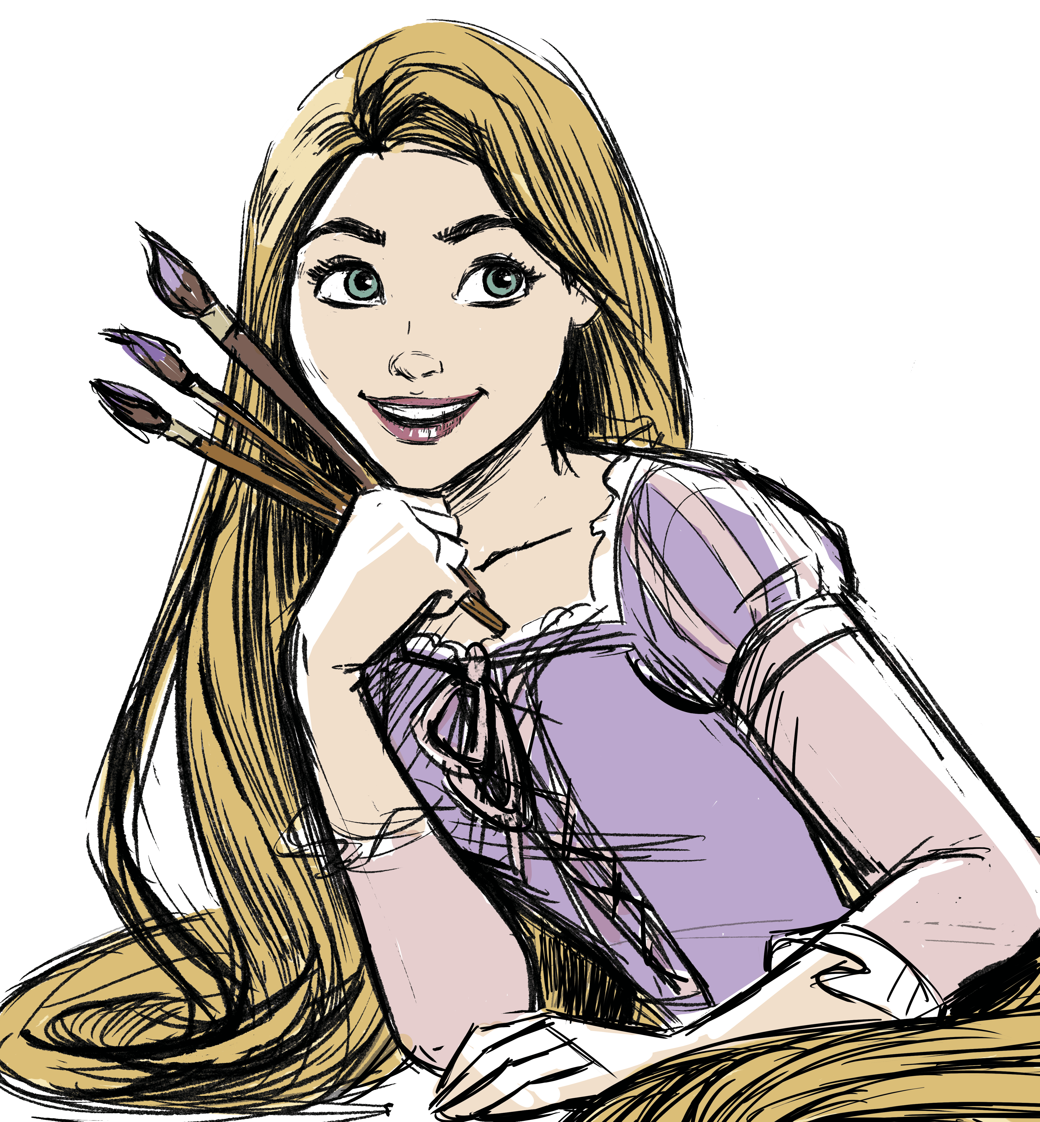 Capinha para celular iPhone XS Max Princesas - Rapunzel - Gocase