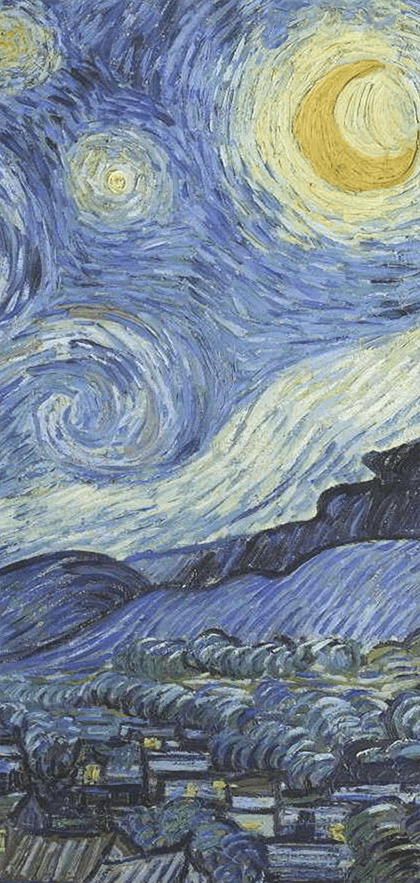 Capinha para celular Samsung Galaxy S9 VAN GOGH - NOITE ESTRELADA  CUSTOMIZÁVEL - Gocase